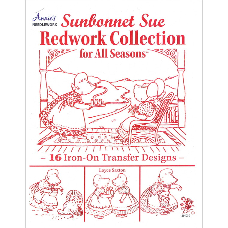 Sunbonnet Sue Redwork - 선보넷수 레드웍